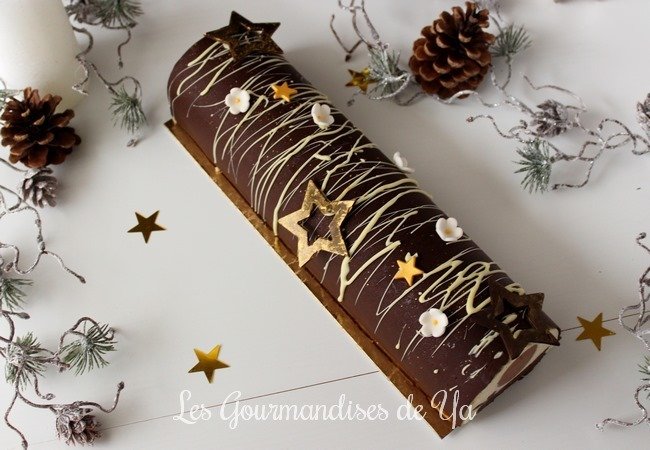 Bûche vanille, chocolat-tonka LGY 02
