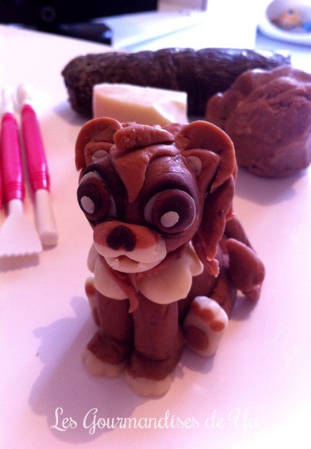 Pâte à chocolat - Figurine lion 03 LGY