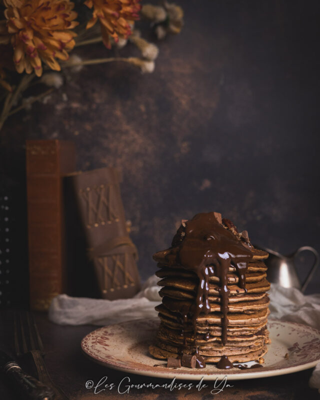 Pancake chocolat, avoine et coco