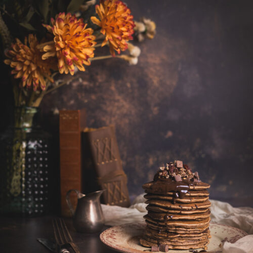 Pancake chocolat, avoine et coco