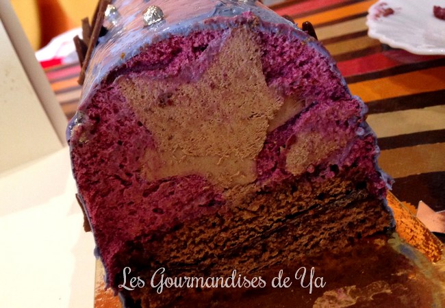 Bûche Cassis - Chocolat LGY 03