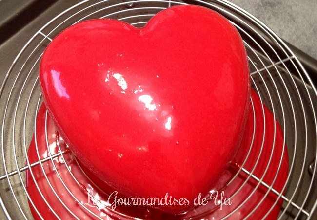 Coeur d'amour amande - framboise LGY 01