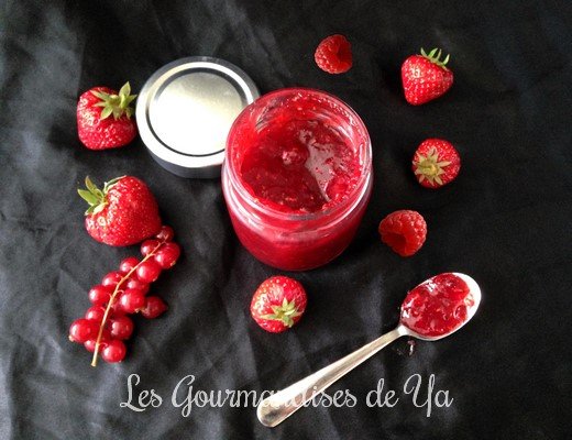 Confiture fraise, framboise et groseille - Les Gourmandises de Ya