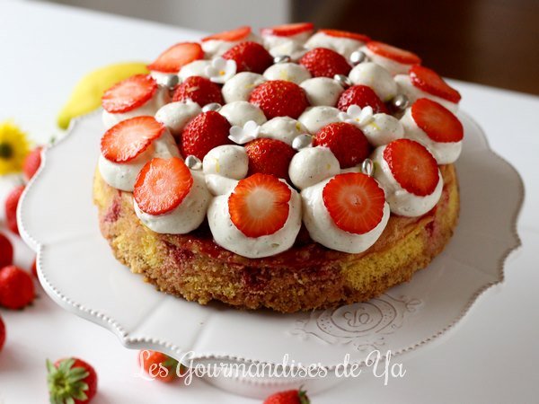 Moelleux fraise, vanille et citron LGY