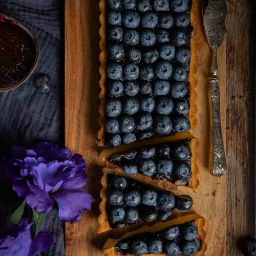 Tarte amandine à la Myrtille LGY