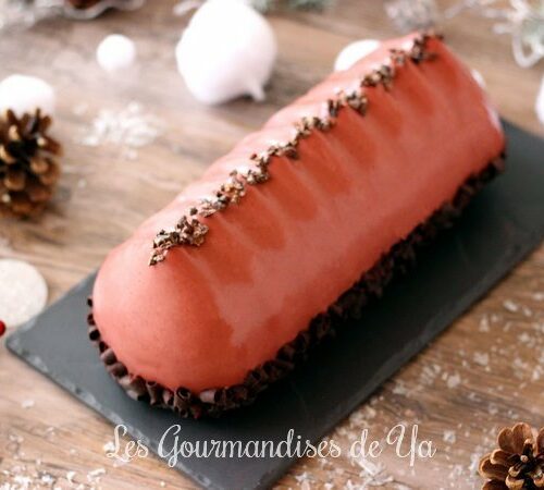 Embouts de bûche en chocolat noir ''Etoile