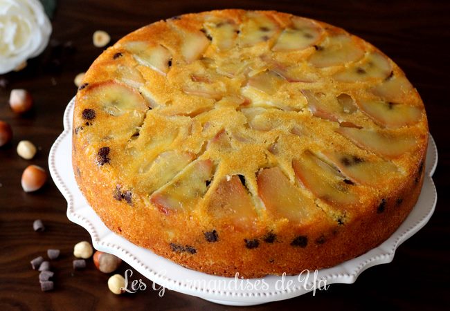 Gâteau poire chocolat et noisette LGY 02