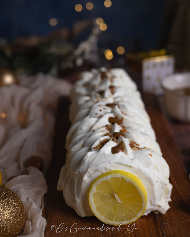 Bûche citron et praliné