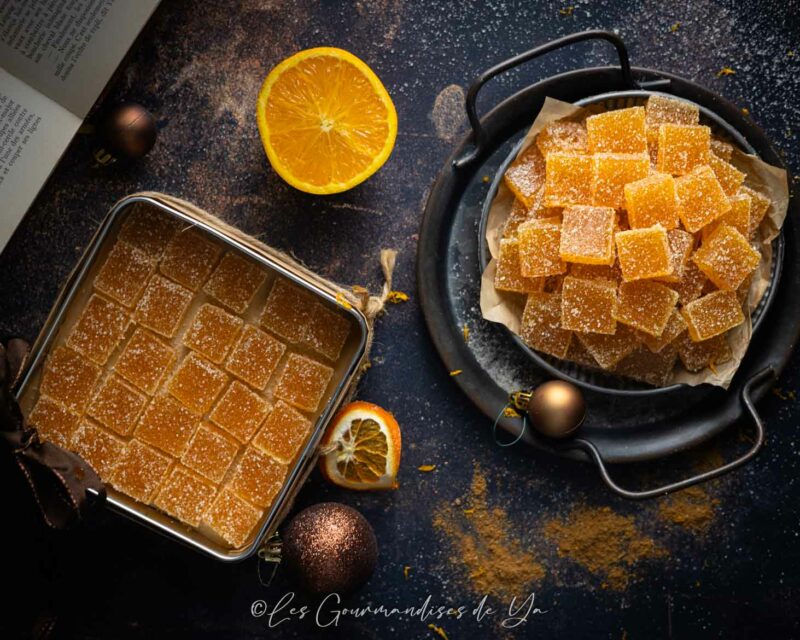Pâtes de fruit orange et spéculoos