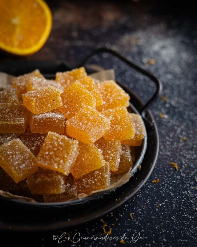 Pâtes de fruit orange et spéculoos