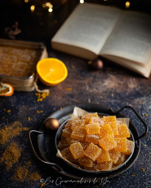 Pâtes de fruit orange et spéculoos